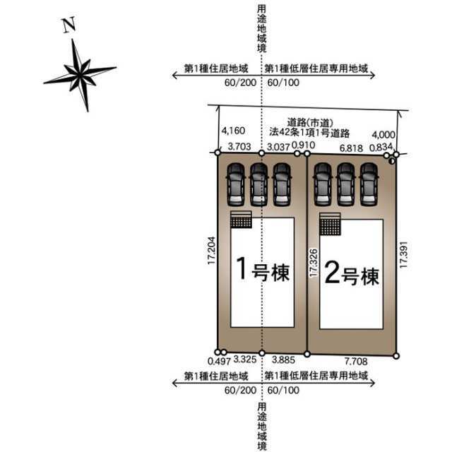 クレイドルガーデン宮崎市中西町 第8の見取り図