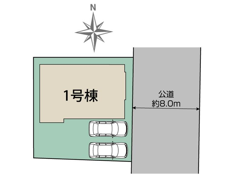 ブルーミングガーデン平塚市ふじみ野１丁目３期１棟の見取り図