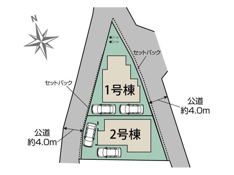 ブルーミングガーデン千葉市中央区葛城２丁目２棟の見取り図