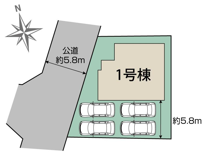 ブルーミングガーデン日進市三本木町廻間１棟の見取り図