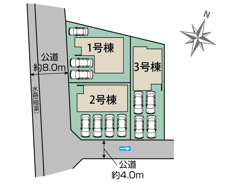 ブルーミングガーデン一宮市多加木３丁目３棟の見取り図