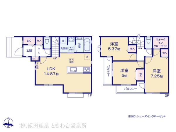 ハートフルタウン三鷹市北野4丁目115番の見取り図