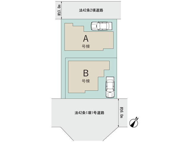 ハートフルタウン松戸市六高台5丁目17番の見取り図
