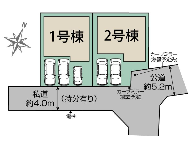 ブルーミングガーデン志木市中宗岡１丁目２棟の見取り図