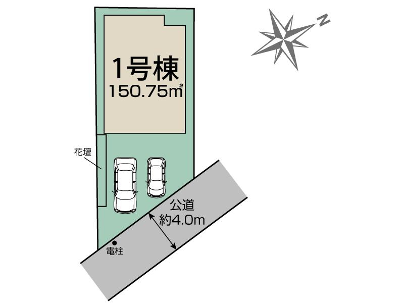 ブルーミングガーデン松戸市小金きよしケ丘４丁目１棟の見取り図