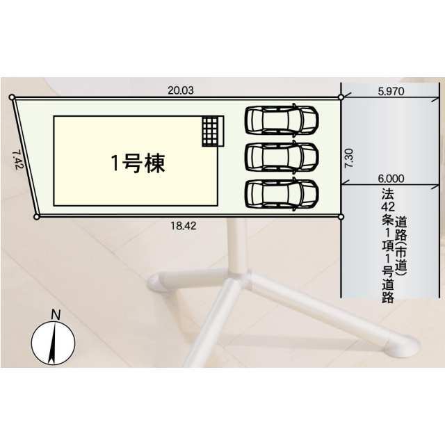 クレイドルガーデン中間市中央 第5の見取り図