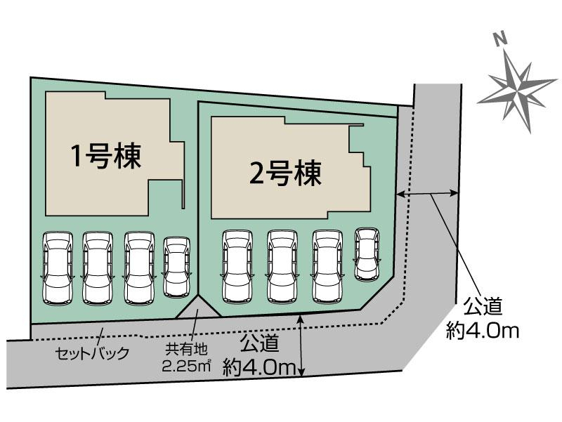 ブルーミングガーデン名古屋市中川区江松４丁目２棟の見取り図