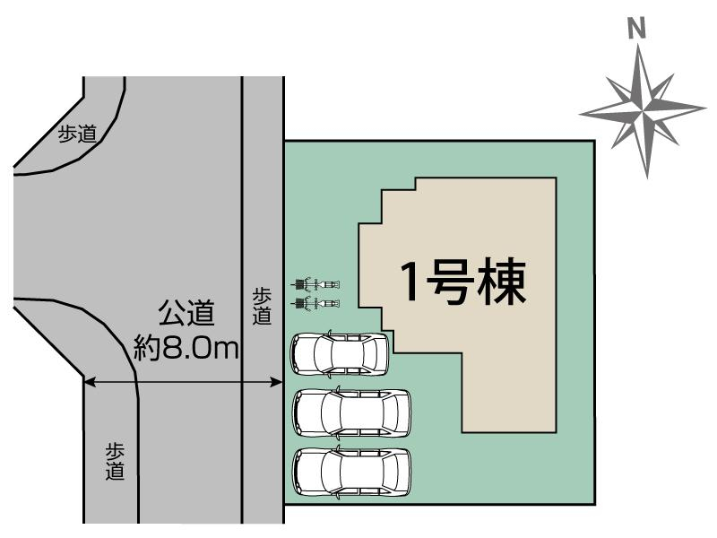 ブルーミングガーデン豊能町新光風台４丁目２期１棟の見取り図