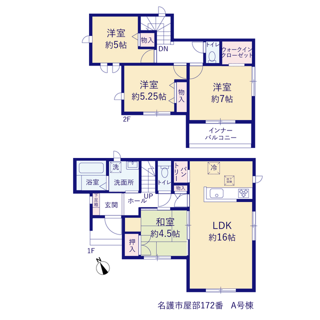 ハートフルタウン名護市屋部172番の見取り図