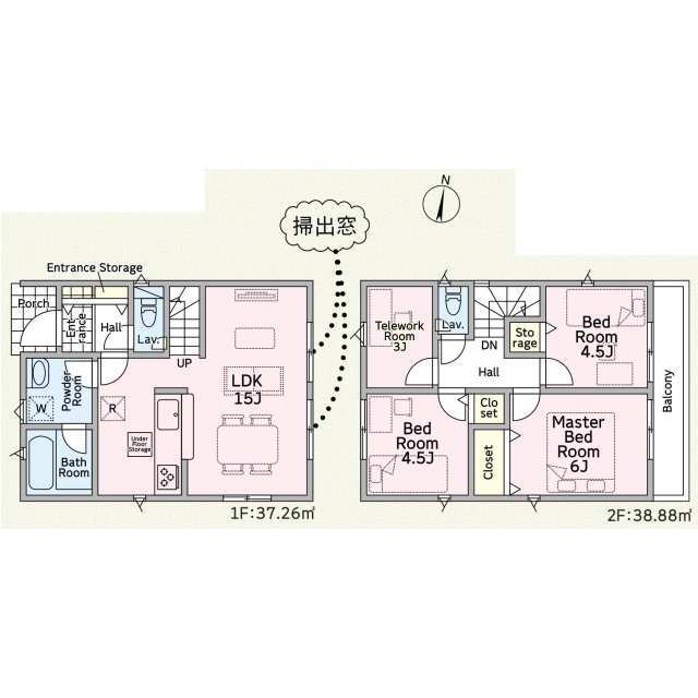 クレイドルガーデン福岡市東区青葉 第13の見取り図