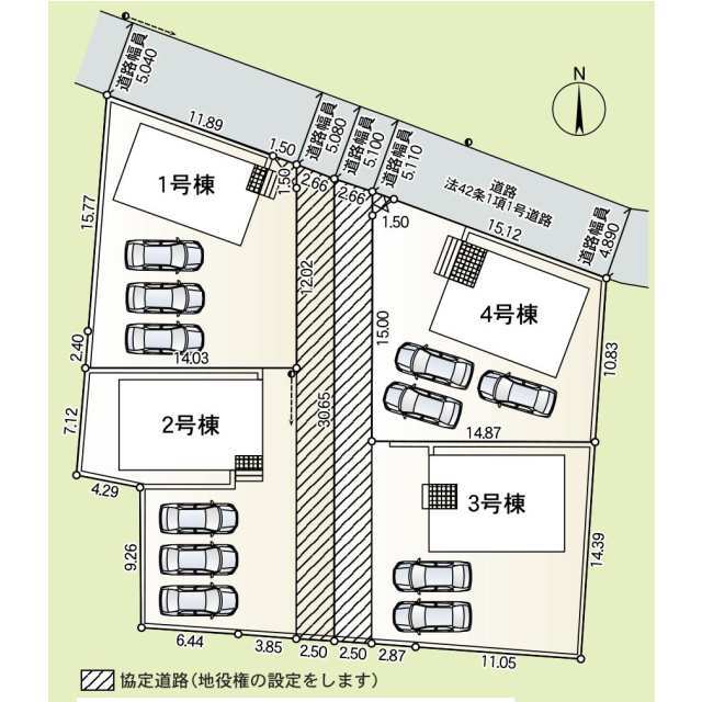 クレイドルガーデン神川町熊野堂 第1の見取り図
