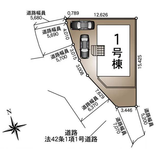 クレイドルガーデン宮崎市大島町 第3の見取り図