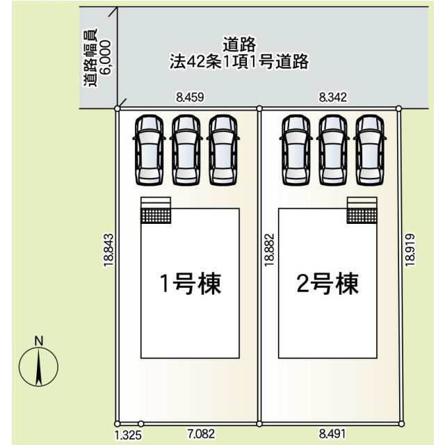 クレイドルガーデン前橋市大利根町 第3の見取り図