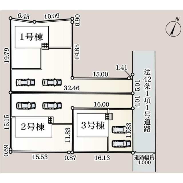 クレイドルガーデン結城市結城 第46の見取り図