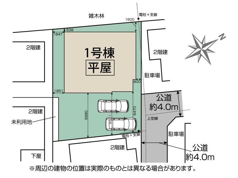 ブルーミングガーデン川越市南大塚６丁目１棟の見取り図