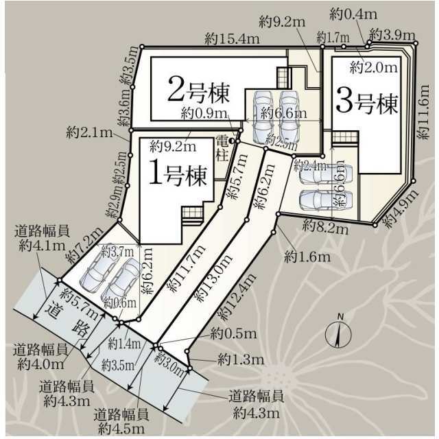 クレイドルガーデン生駒市萩原町 第1の見取り図