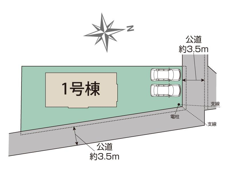 ブルーミングガーデン鴻巣市吹上本町２丁目１棟の見取り図