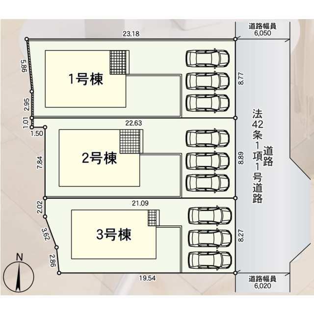 クレイドルガーデン寒河江市仲谷地 第4の見取り図