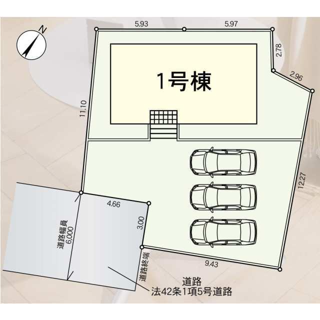 クレイドルガーデン上尾市平塚 第13の見取り図