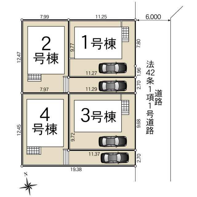 クレイドルガーデン国分寺市北町 第6の見取り図