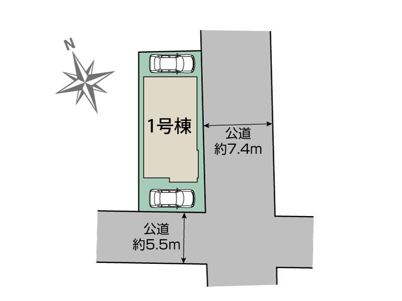 ブルーミングガーデン宇都宮市八千代２丁目１棟の見取り図