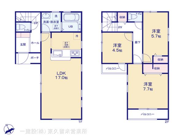 リーブルガーデン前沢５丁目第３の見取り図