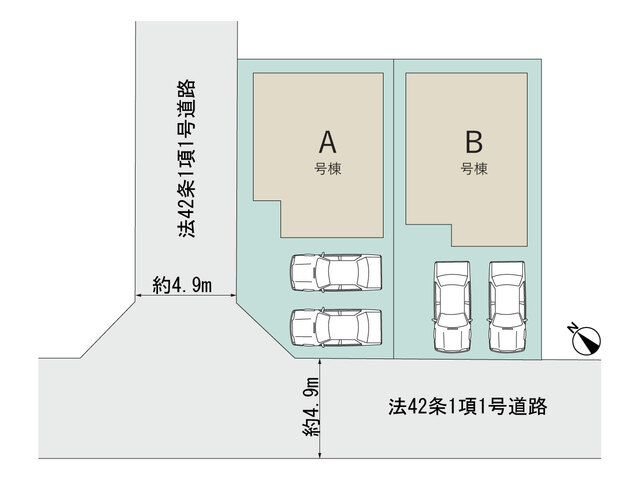 ハートフルタウン八千代市勝田台6丁目9番の見取り図