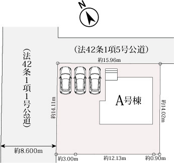 ハートフルタウン沼津市下香貫2095番の見取り図