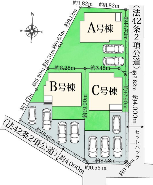 ハートフルタウン富士宮市富士見ヶ丘777番の見取り図
