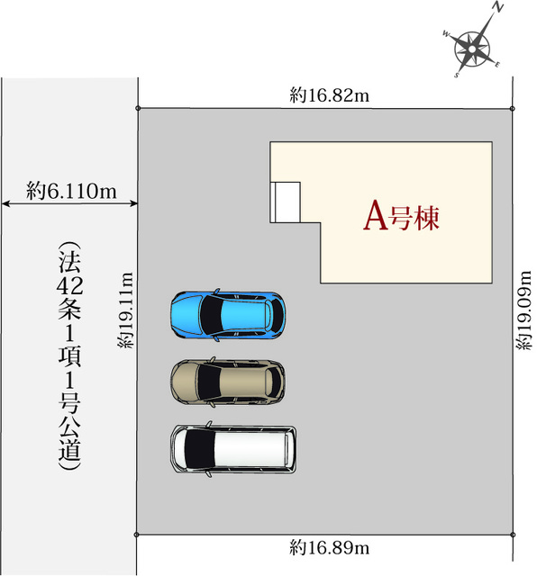 ハートフルタウン沼津市下香貫3009番の見取り図
