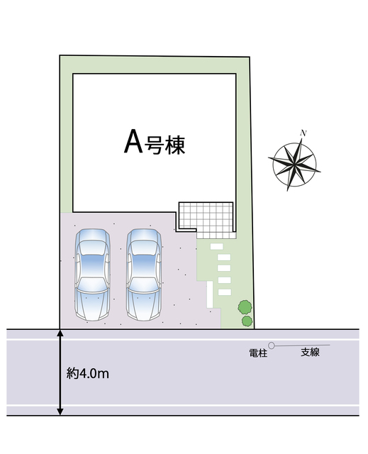 ハートフルタウン千葉市花見川区長作台1丁目1673番の見取り図