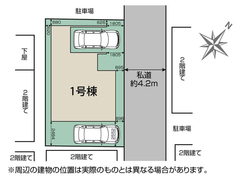 ブルーミングガーデン川越市南田島１棟の見取り図