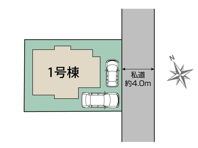 ブルーミングガーデン立川市幸町６丁目１棟の見取り図