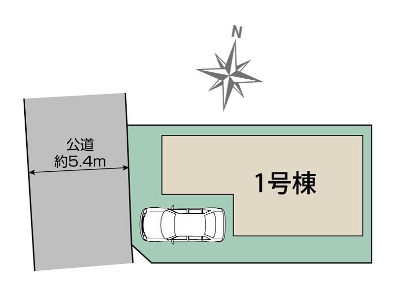 ブルーミングガーデン草加市青柳８丁目１棟の見取り図