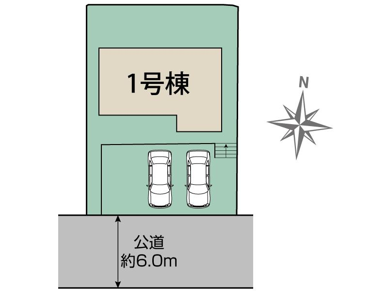 ブルーミングガーデン筑紫野市原２期１棟の見取り図
