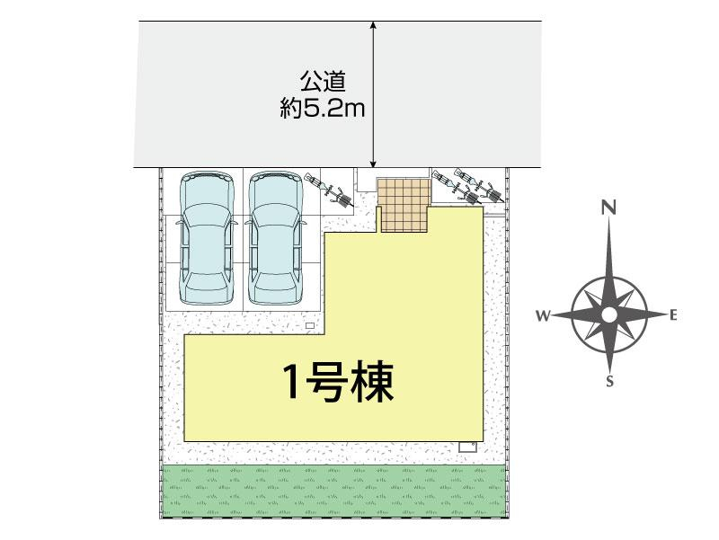 ブルーミングガーデン岡山市中区乙多見２期１棟の見取り図