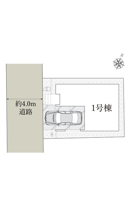 リナージュ草加市旭町２丁目０１期の見取り図