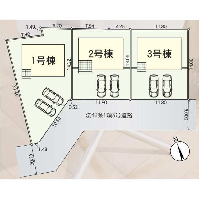 クレイドルガーデンかほく市木津 第7の見取り図