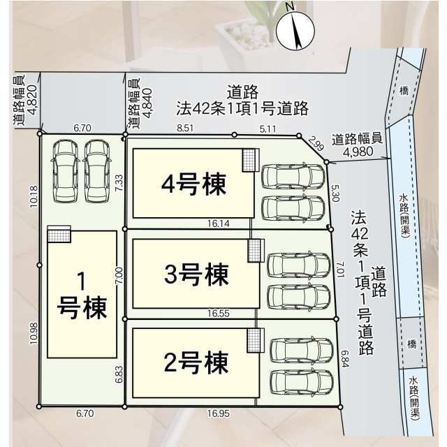 クレイドルガーデン金沢市小坂町 第2の見取り図