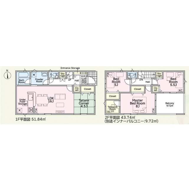クレイドルガーデン関市貸上町 第1の見取り図