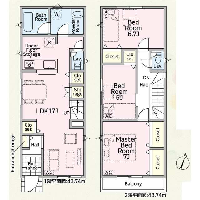 クレイドルガーデン岐阜市平河町 第2の見取り図