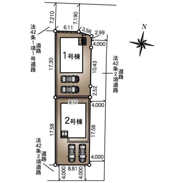 クレイドルガーデン塩尻市大門五番町 第1の見取り図
