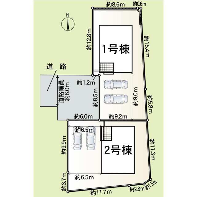 クレイドルガーデン葛城市林堂 第2の見取り図