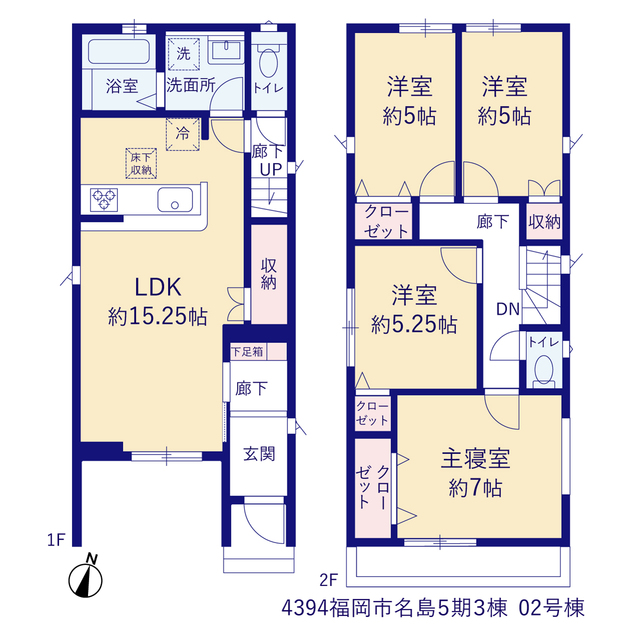 グラファーレ4394福岡市名島５期３棟の見取り図