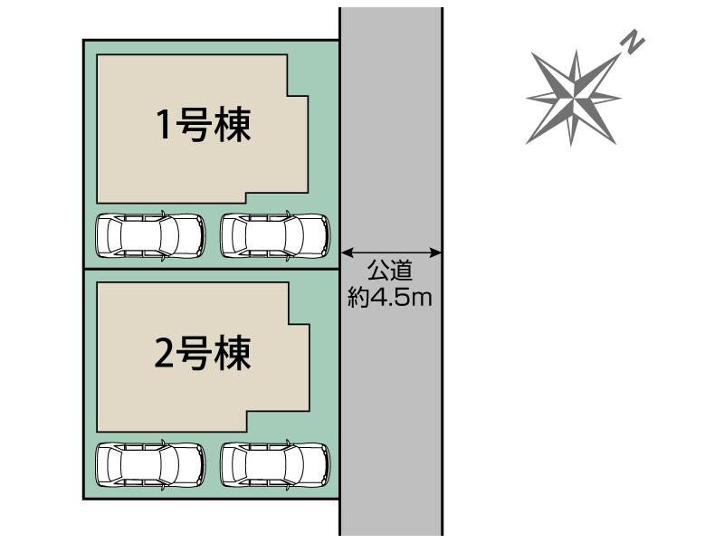 ブルーミングガーデン船橋市大穴南２丁目２棟の見取り図