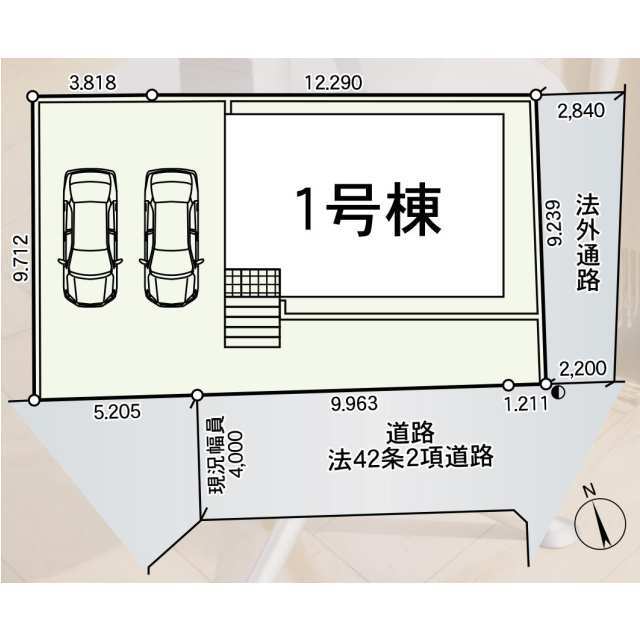 クレイドルガーデン石巻市田道町 第1の見取り図