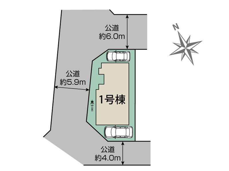 ブルーミングガーデン神戸市須磨区高倉台２丁目１棟の見取り図