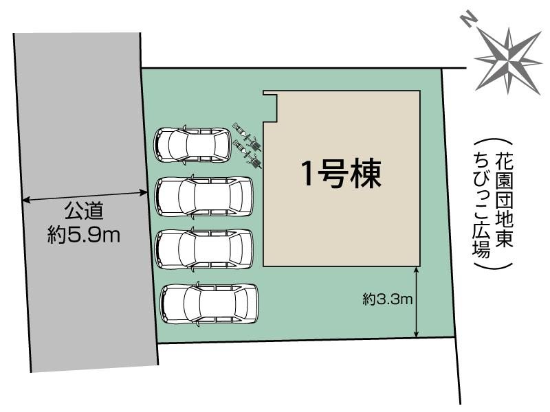 ブルーミングガーデン豊田市花園町若石山１棟の見取り図