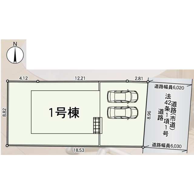 クレイドルガーデン久留米市藤山町 第2の見取り図