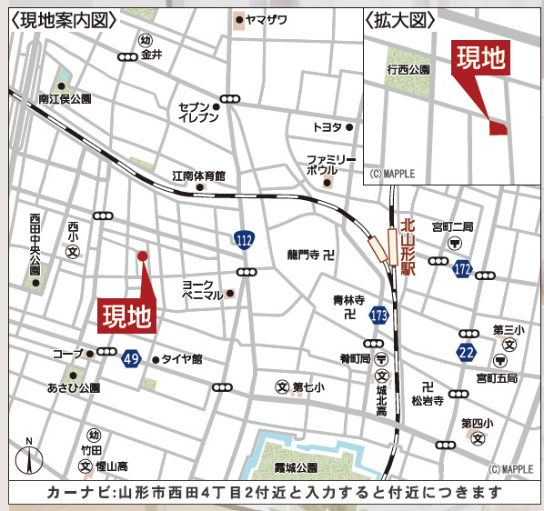 クレイドルガーデン山形市西田 第12の見取り図